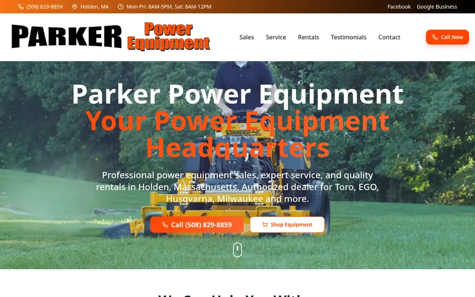 Parker Power Equipment LLC website