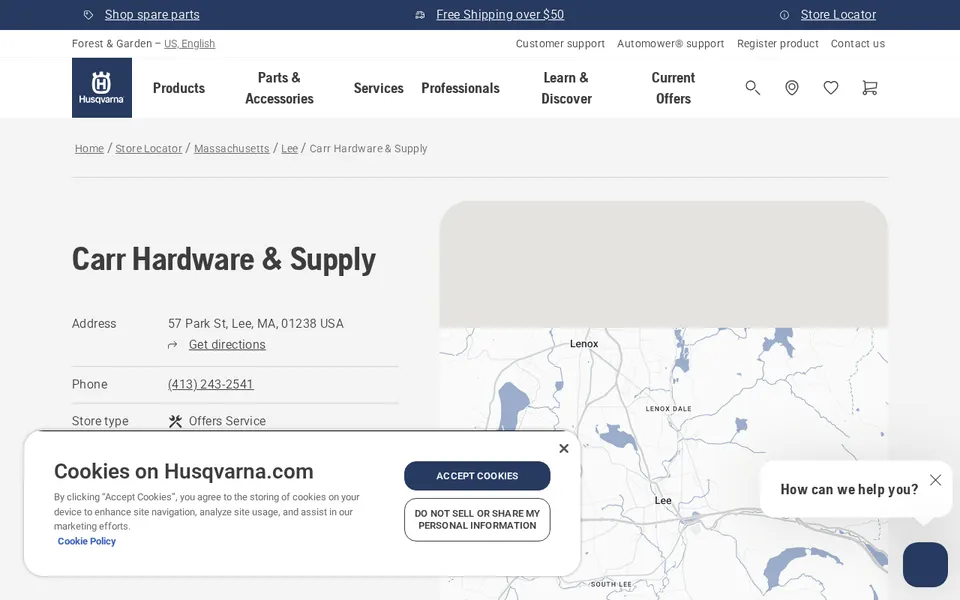 Carr Hardware & Supply website