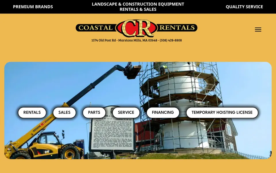 Coastal Equipment Rentals Inc website