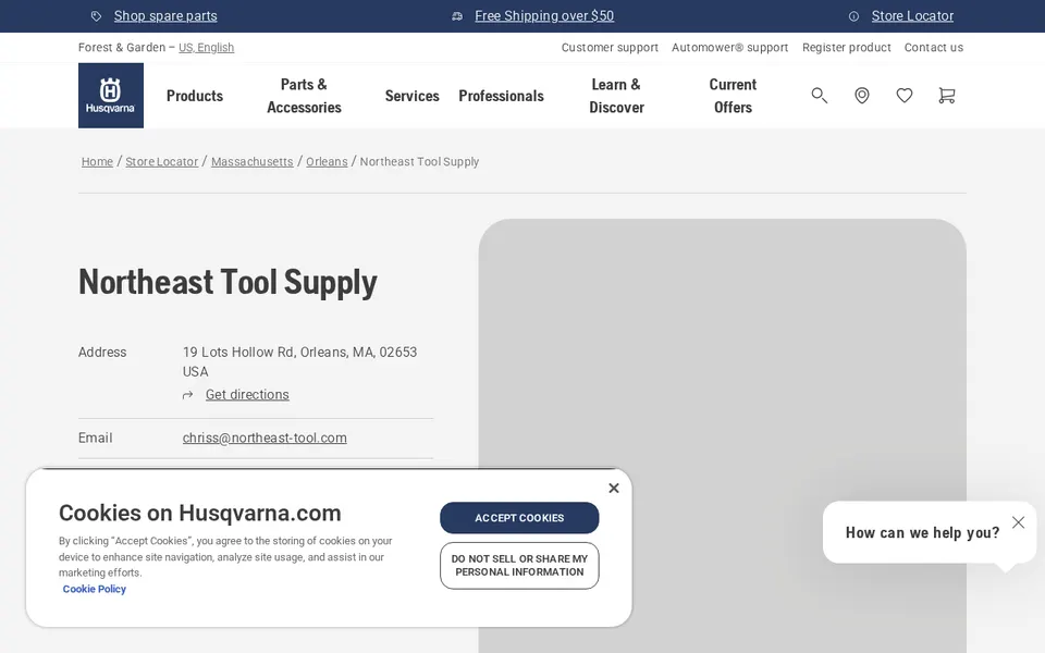 Northeast Tool Supply website