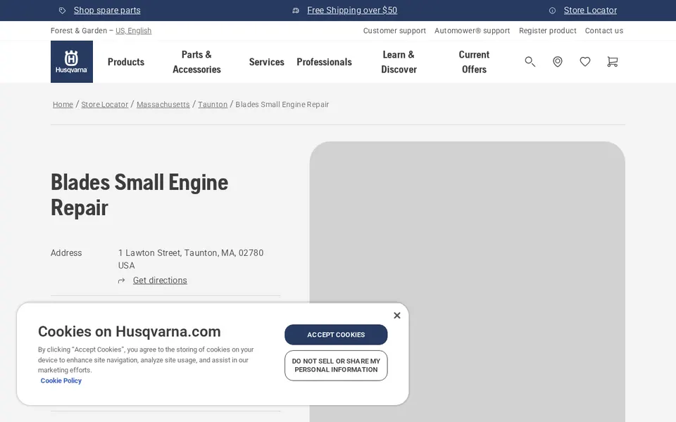 Blades Small Engine Repair website
