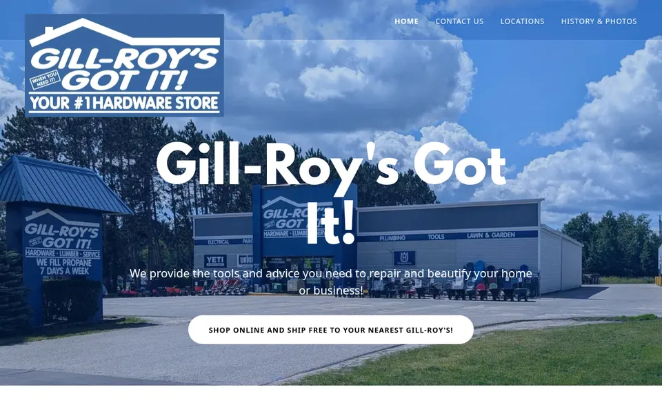 Gill-Roy's Hardware website