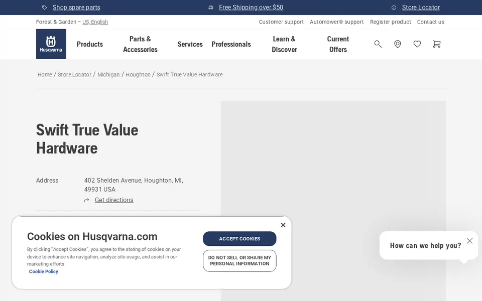 Swift True Value Hardware website