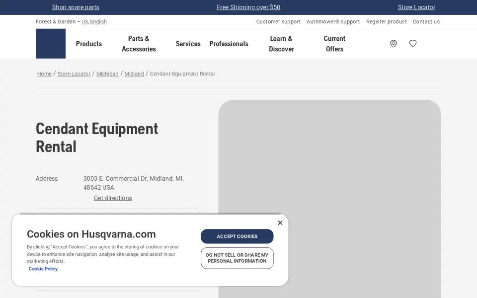 Cendant Equipment Rental website
