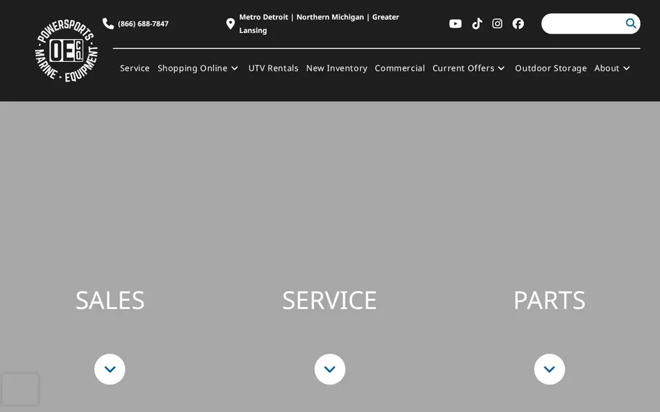 Outdoor Equipment Co. website