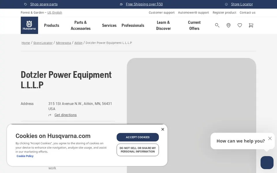 Dotzler Power Equipment L.L.L.P website