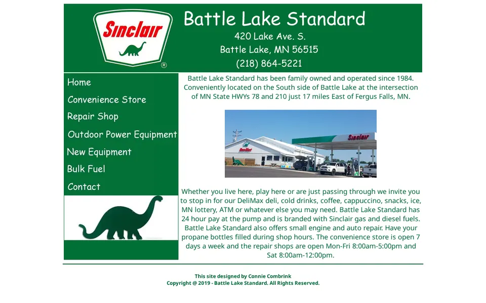 Battle Lake Standard website