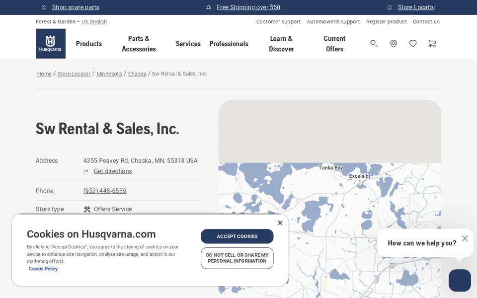 Sw Rental & Sales, Inc. website