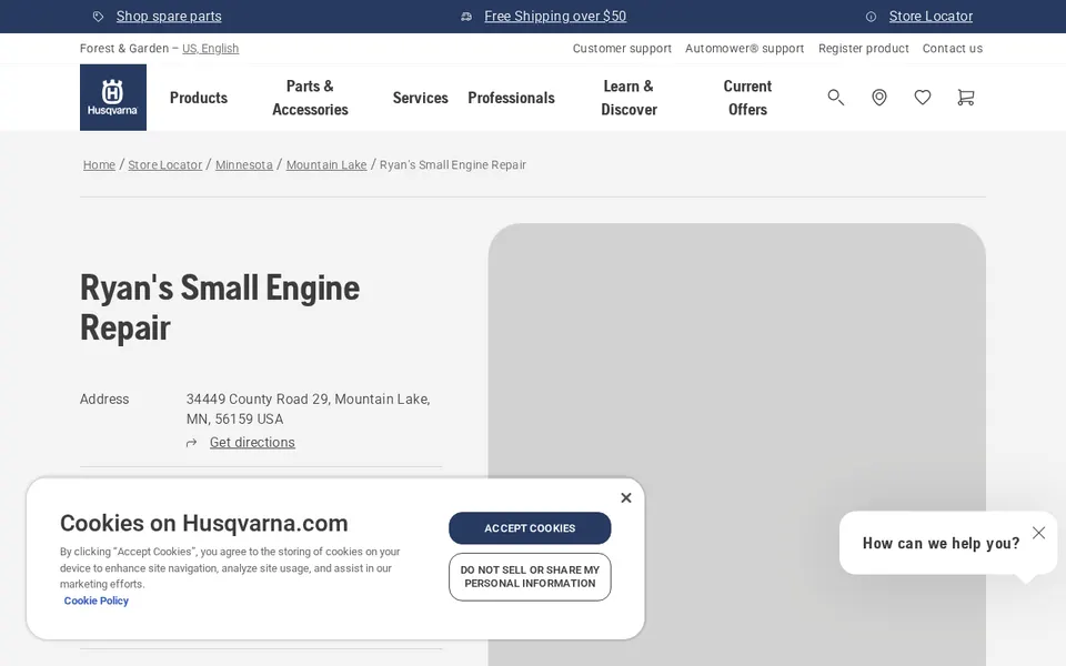 Ryan's Small Engine Repair website