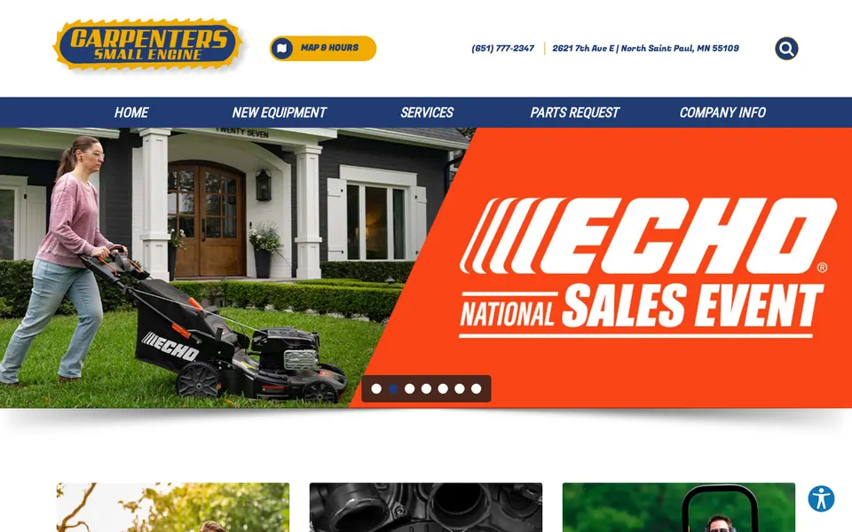 Carpenter's Small Engine website