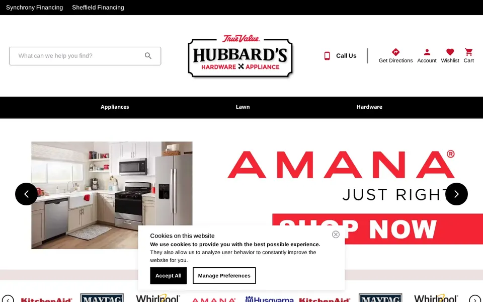 Hubbard's Hardware, LLC website
