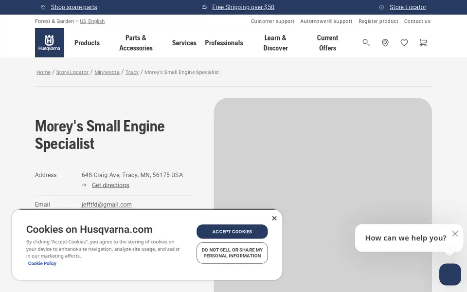 Morey's Small Engine Specialist website