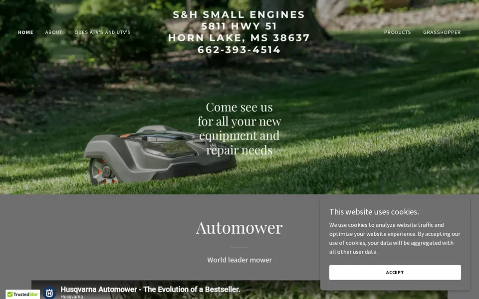 S & H Small Engines website