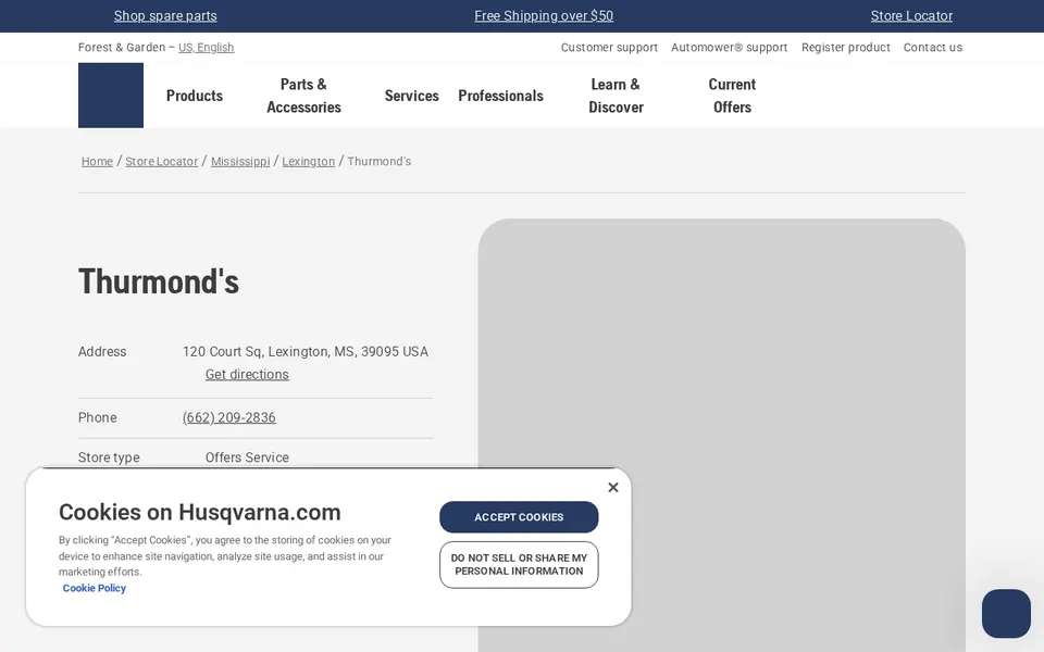 Thurmond's website