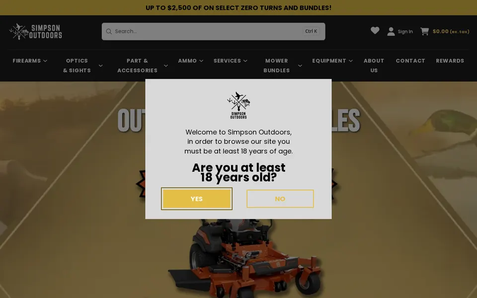 Simpson Outdoors, LLC website