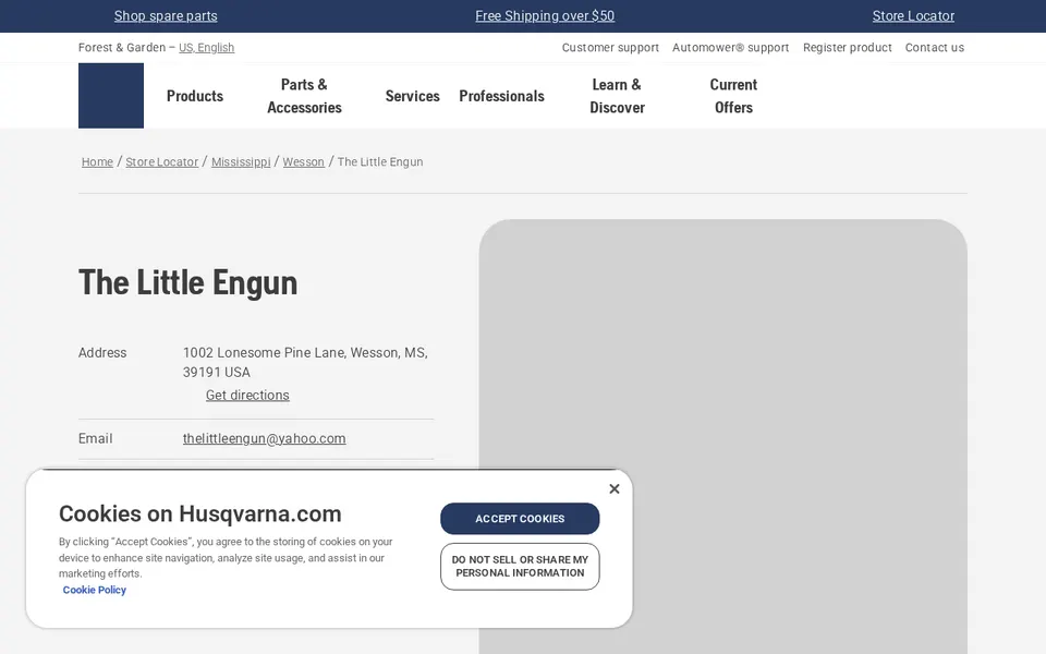 The Little Engun website