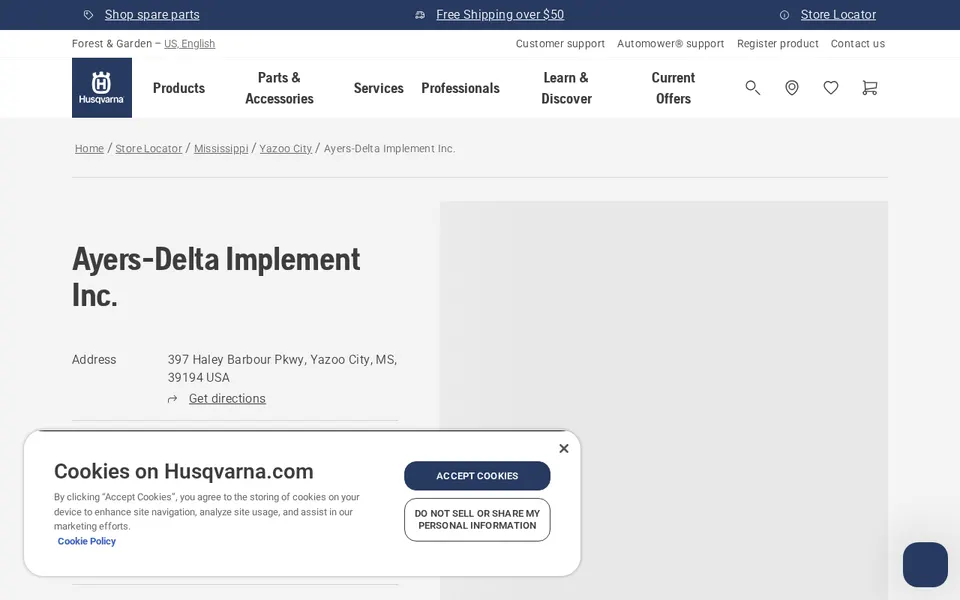 Ayers-Delta Implement Inc. website