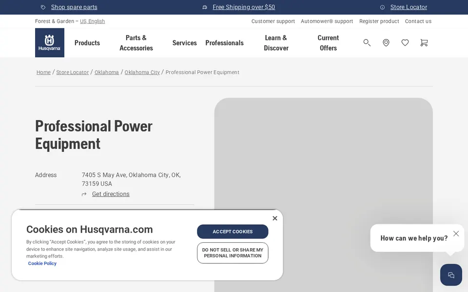 Professional Power Equipment website