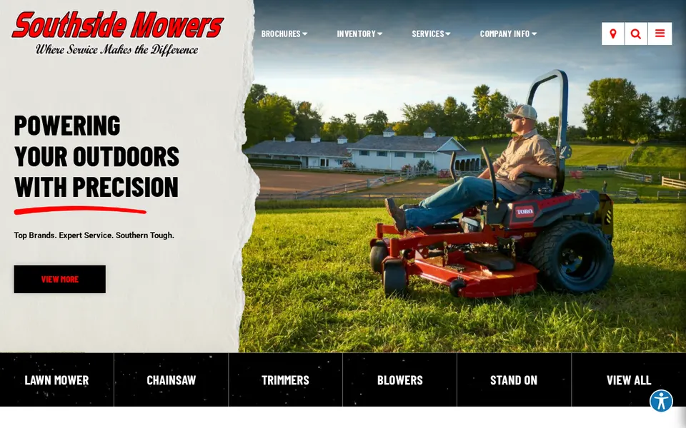Southside Mowers website