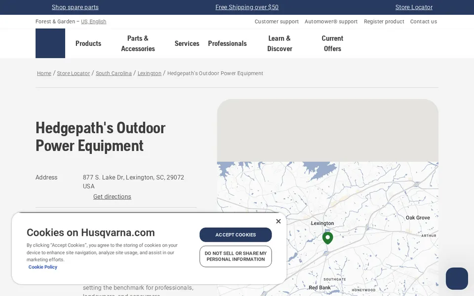 Hedgepath's Outdoor Power Equipment website