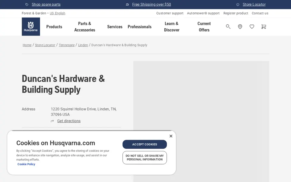 Duncan's Hardware & Building Supply website