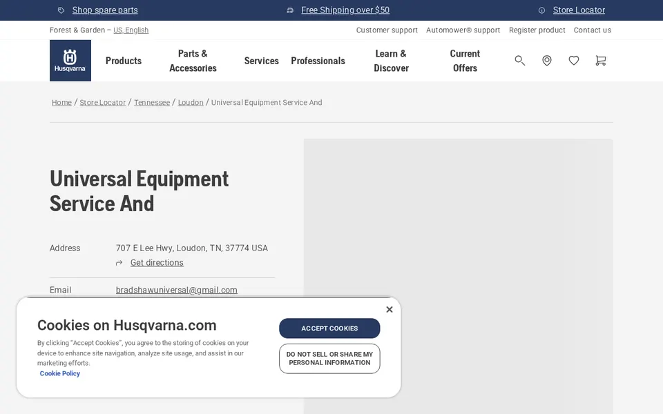 Universal Equipment Service And website