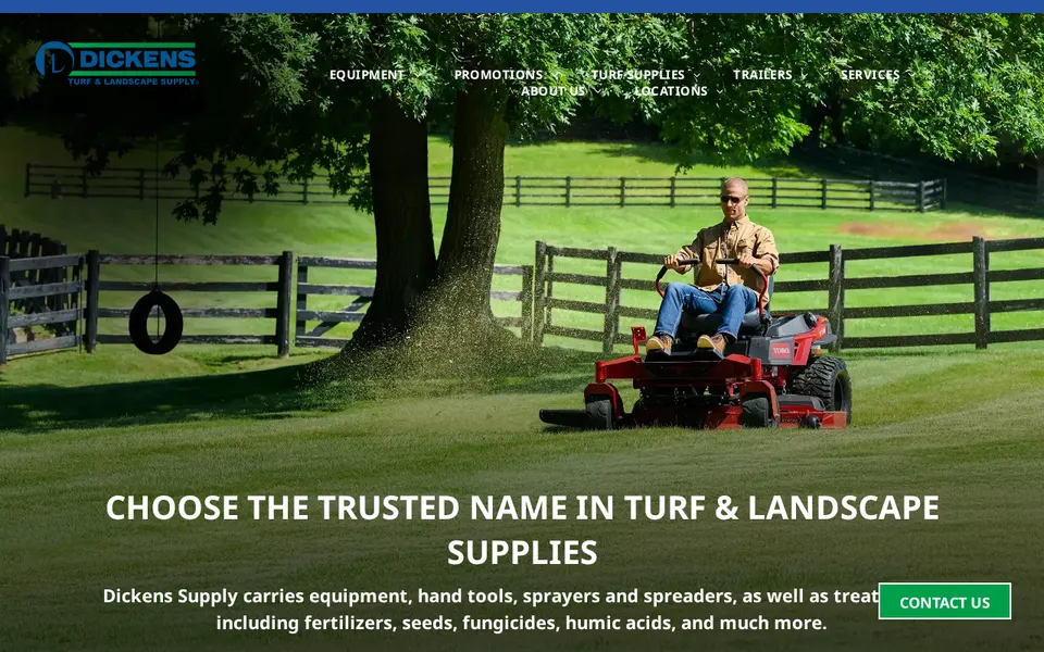 Dickens Turf & Landscape Supply website