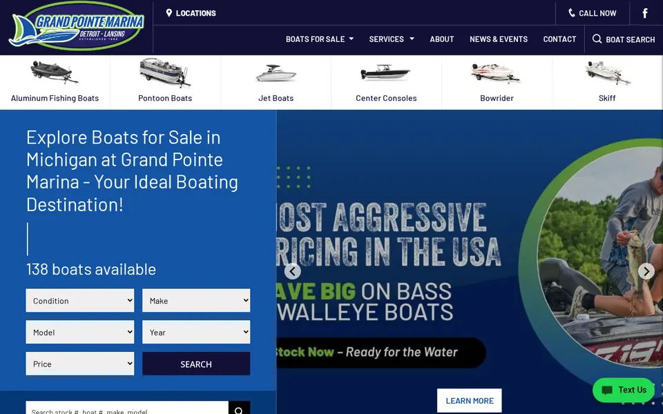 Grand Pointe Marina website