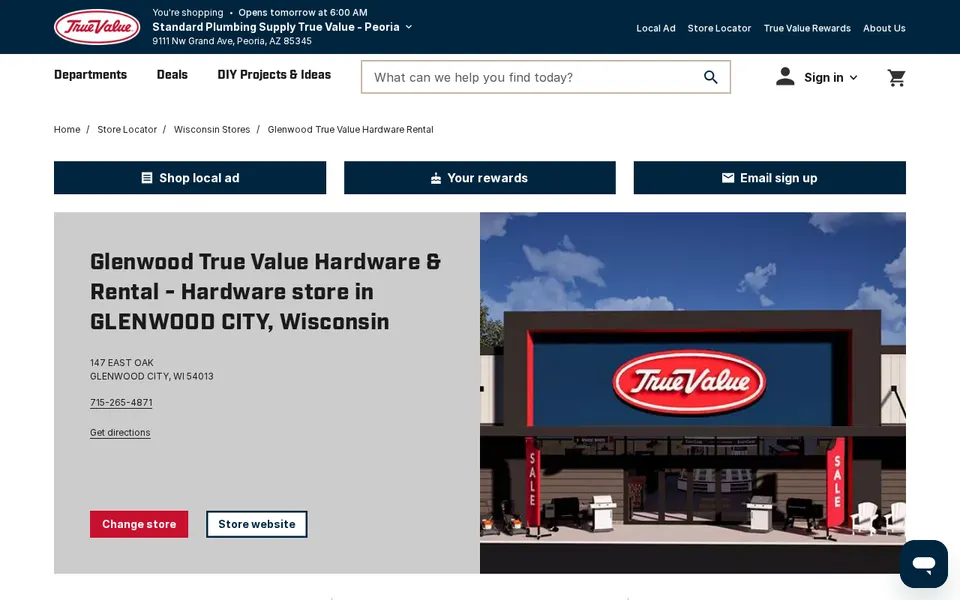 Glenwood Hardware website