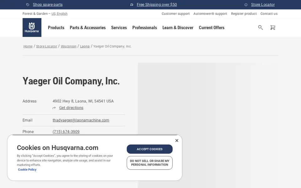 Yaeger Oil Company, Inc. website