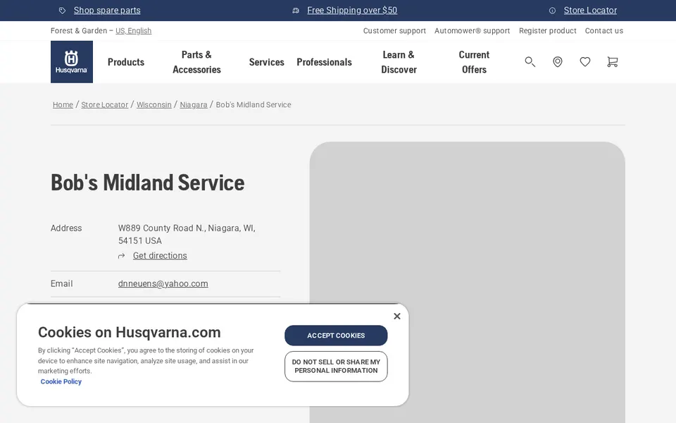 Bob's Midland Service website