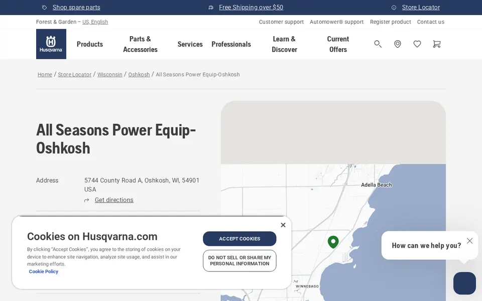All Seasons Power Equip-Oshkosh website