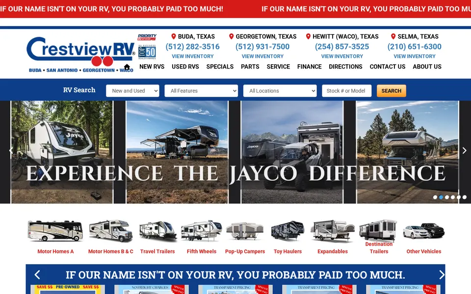 Crestview RV website