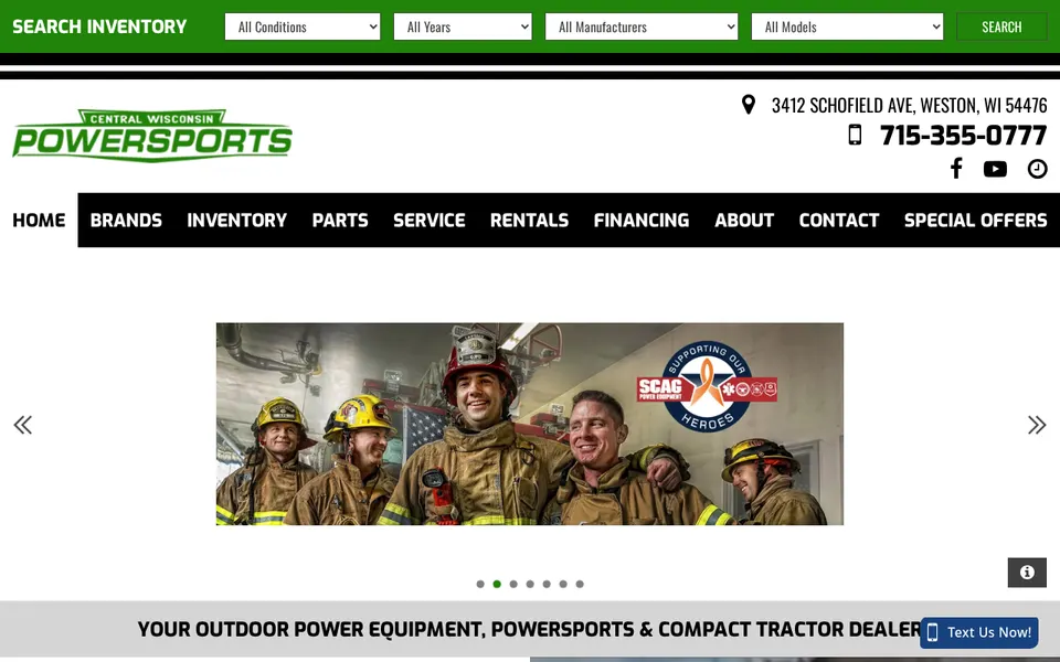 Central Wisconsin Powersports website