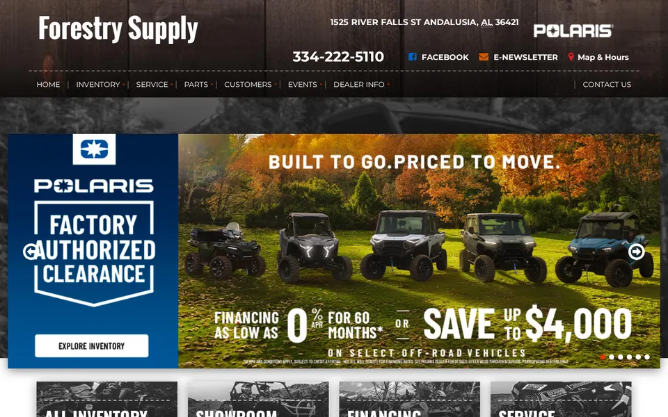 Forestry Supply website