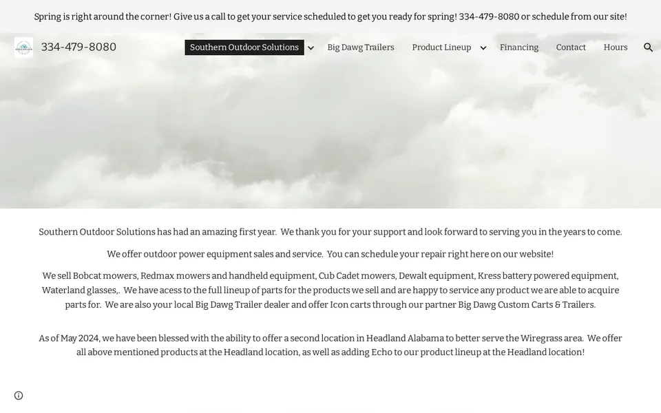 Southern Outdoor Solutions website