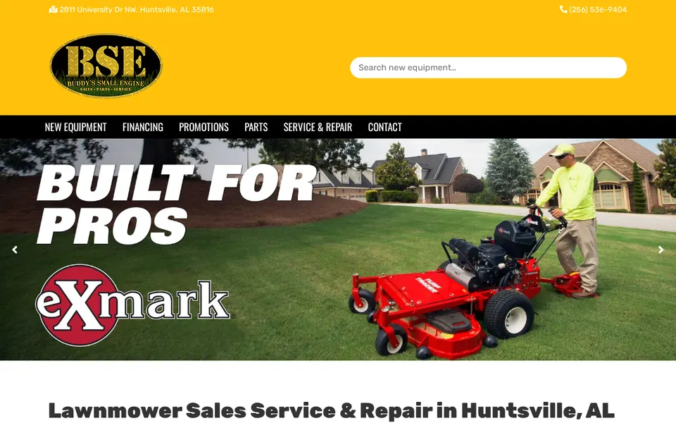 Buddy's Small Engine website