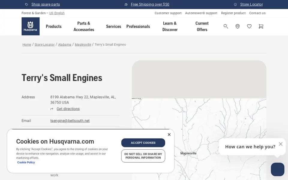 Terry's Small Engines website