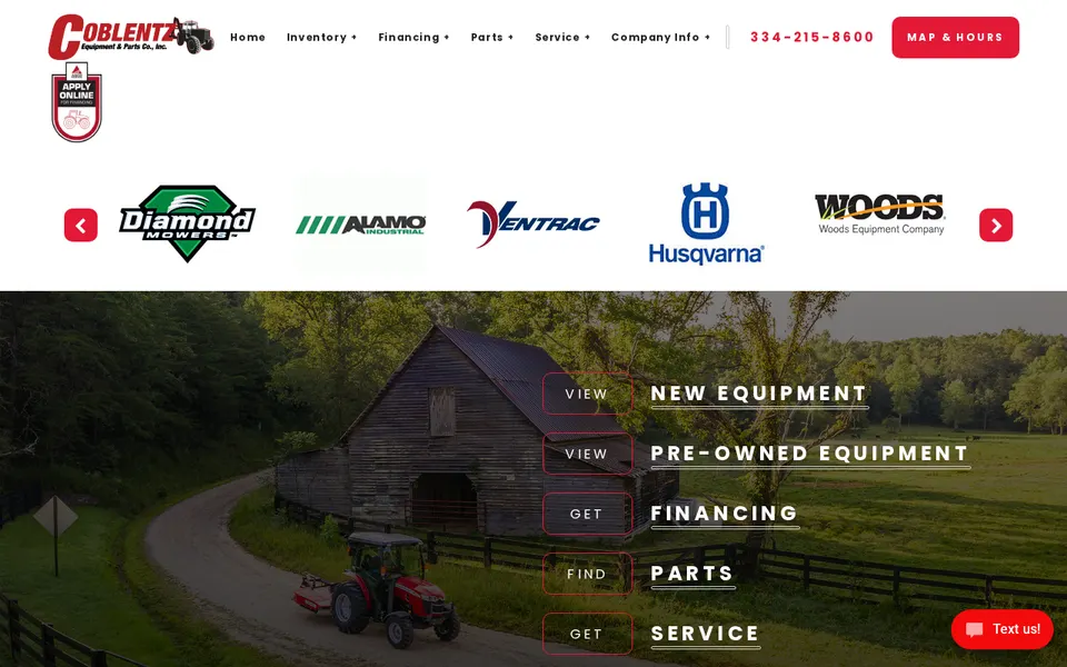 Coblentz Equipment & Parts Co., Inc website