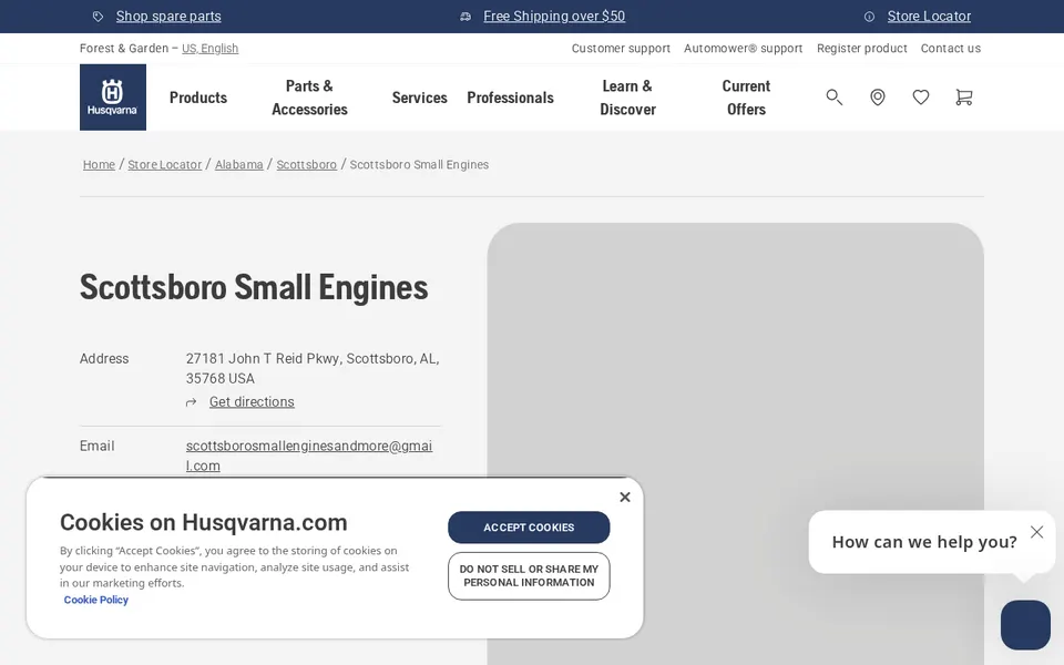 Scottsboro Small Engines website