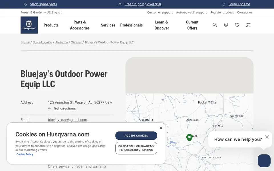 Bluejay's Outdoor Power Equip LLC website