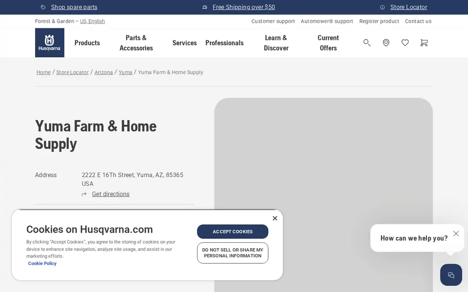 Yuma Farm & Home Supply website