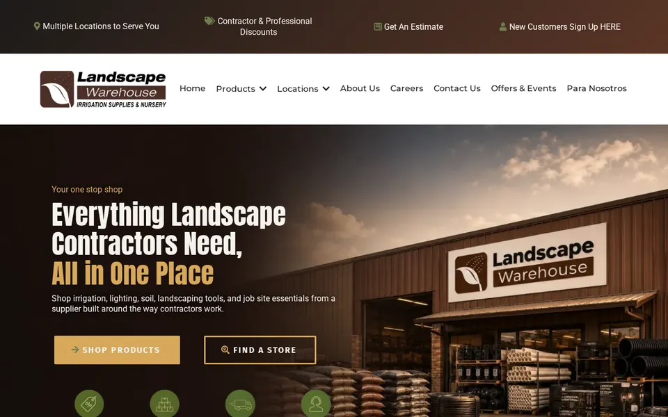 Landscape Warehouse III Inc website