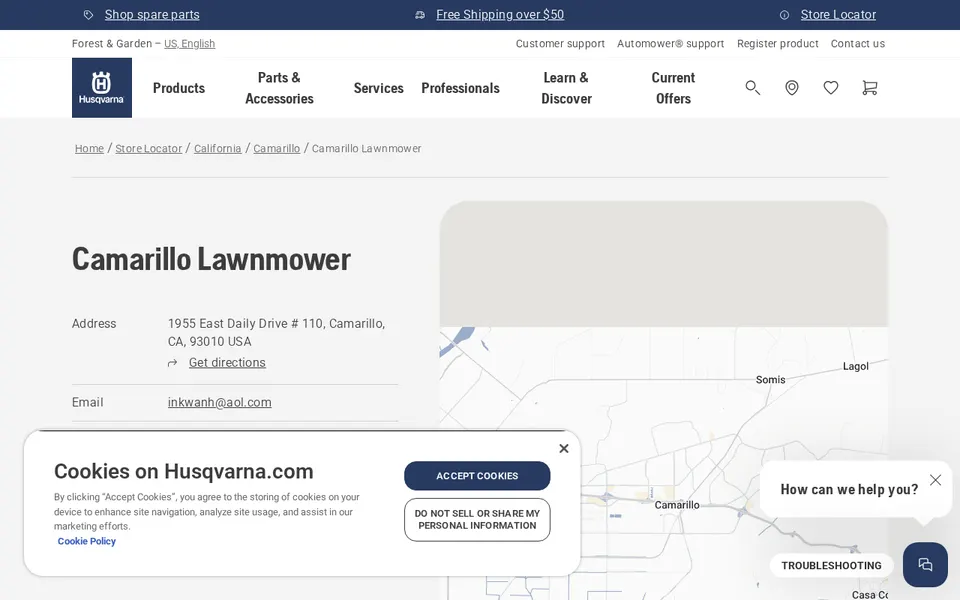 Camarillo Lawnmower website