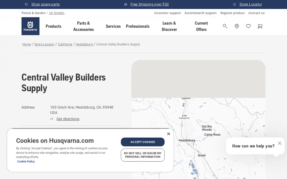 Central Valley Builders Supply website
