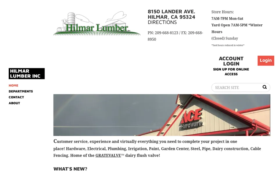 Hilmar Lumber Inc. website