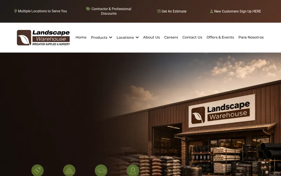 Landscape Warehouse III website