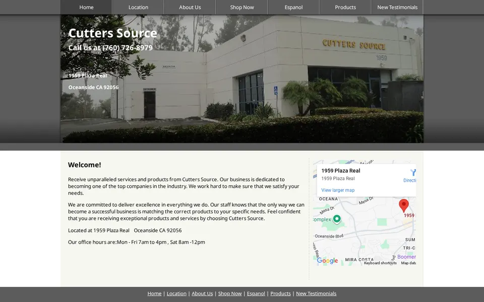 Cutters Source, Inc. website