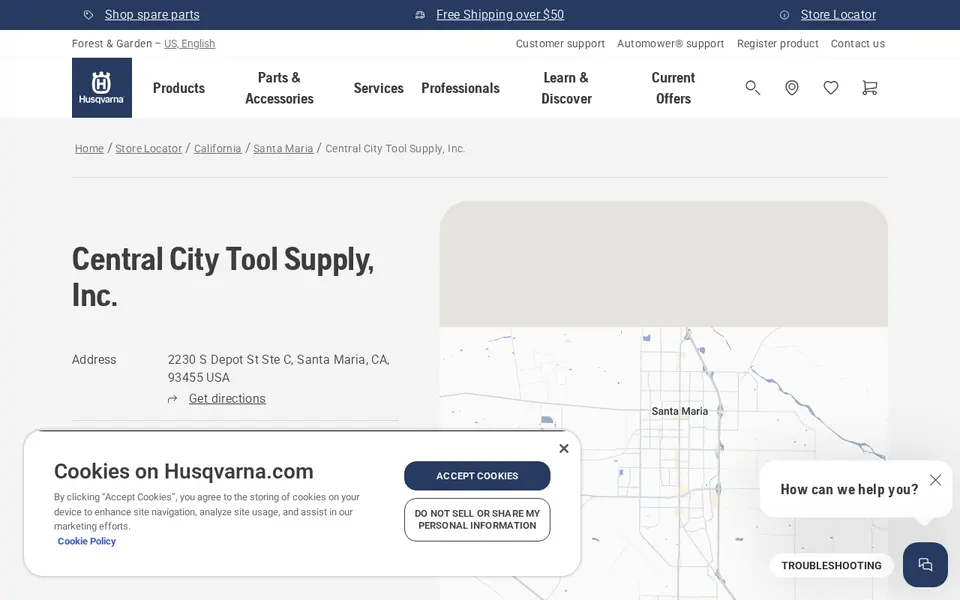 Central City Tool Supply, Inc. website