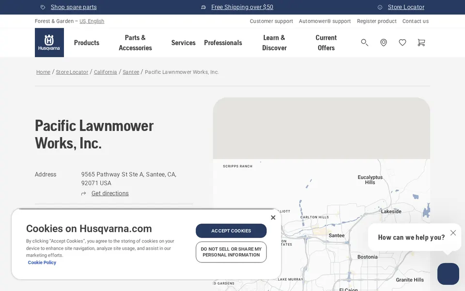 Pacific Lawnmower Works, Inc. website